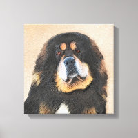 Peinture Tibétaine Mastiff - Joli art original chi