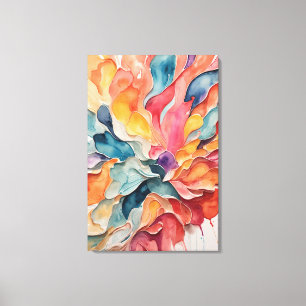 Toile Peintures Abstraites à l'huile colorée