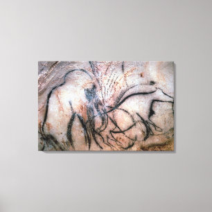 Toile Peintures dépeignant le mammouth et les bétail, 