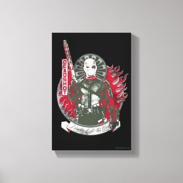 Toile Peloton de suicide | Deadshot "je suis le léger " (Recto)