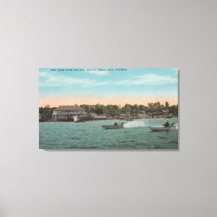 Toile Pensacola, FL - Baie avec vue sur la plage avec vi