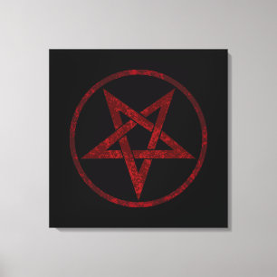 Toile Pentagram Red Devil