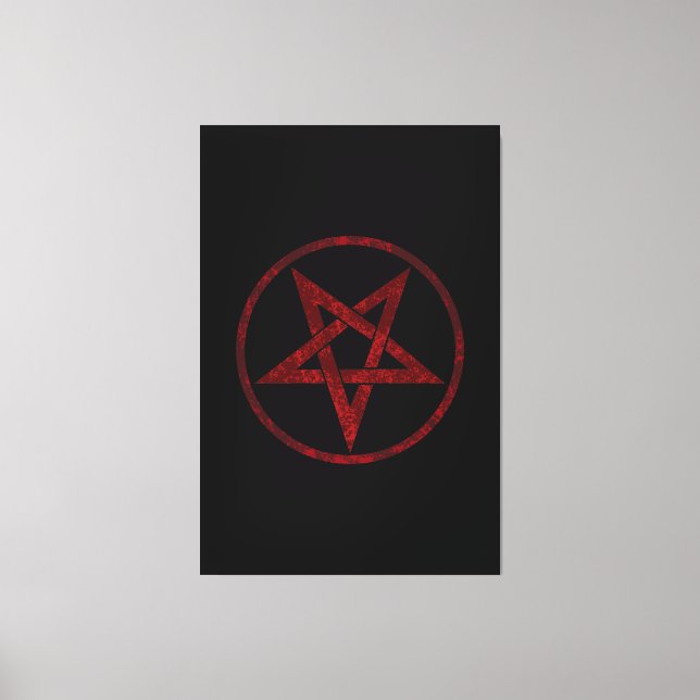 Toile Pentagram Red Devil (Recto)