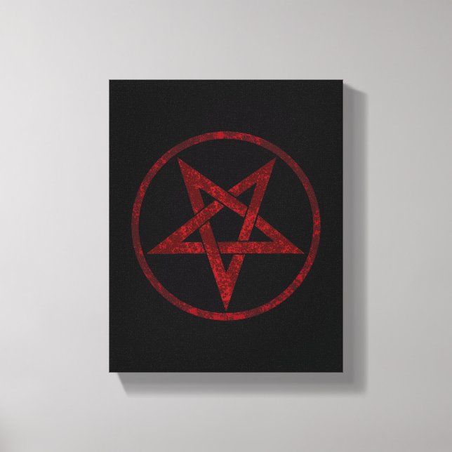 Toile Pentagram Red Devil (Recto)