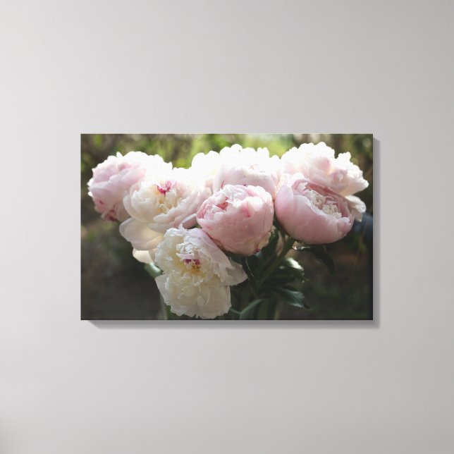 Toile Peony Canvas Art (Recto)