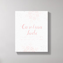 Pépinière rose Flocon de neige Statistiques bébé W