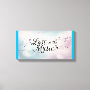 Toile Perdu dans la musique