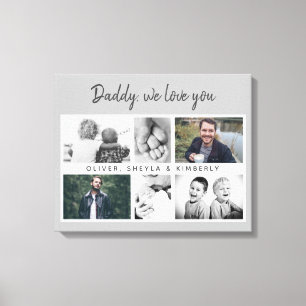 Toile Père avec les enfants et la famille papa Photo Can