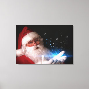 Toile Père Noël Believe #2 Christmas Art