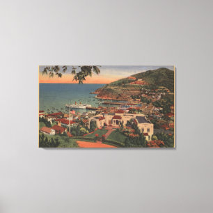 Toile Père Noël Catalina, CA - Avalon Bay