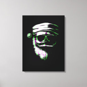 Toile Père Noël cool
