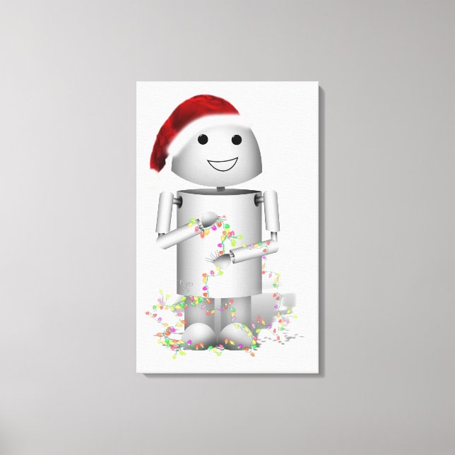 Toile Père Noël Little Helper Robo-x9 (Recto)