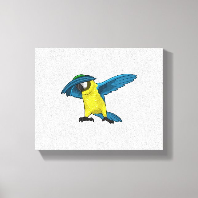 Toile Perroquet à Hip hop Dance Dab (Recto)