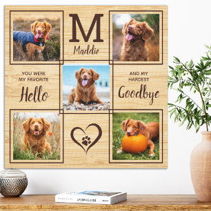Toile Personnalisé Animal Memorial Pet Perdre 5 Photo