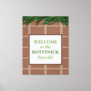 Toile Personnalisé - Bienvenue à Succah