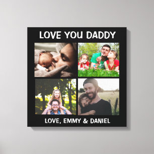 Toile Personnalisé L'Amour Que Papa Photo
