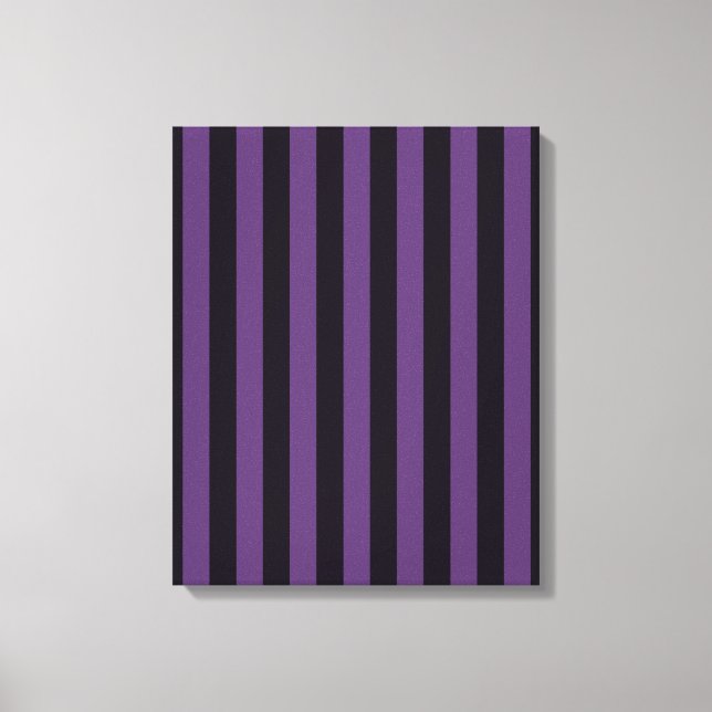 Toile Personnaliser des rayures verticales violettes ! (Recto)
