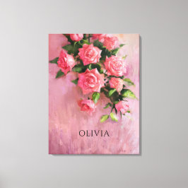 Toile Personnaliser Un rêve dans les tons rose