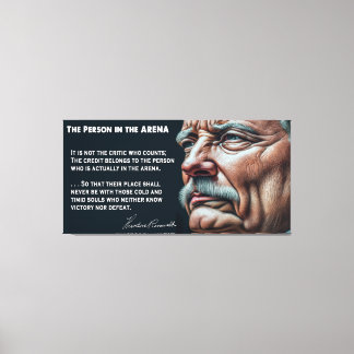 Toile Personne de Teddy Roosevelt dans le discours de l'