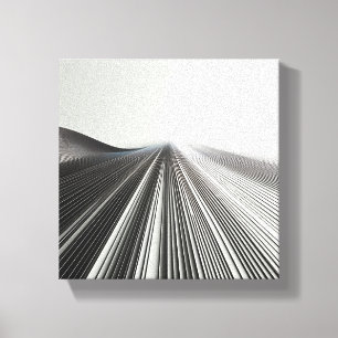 Toile Perspective linéaire minimaliste moderne - Abstrai
