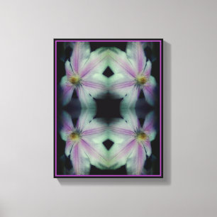 Toile Pétales De Fleur Clematis Gros Plan Vers Le Haut A