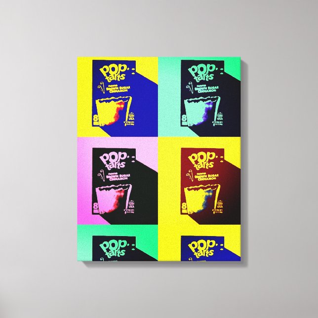 Toile Petit-déjeuner de champions pop art (Recto)