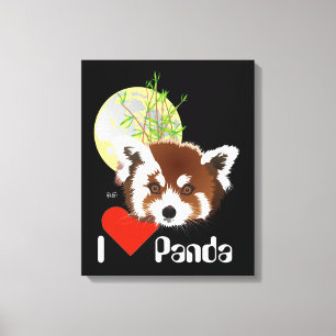 Toile Petit panda (Ailurus fulgens)