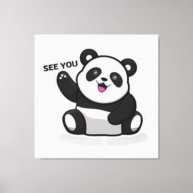Toile petit panda mignon (Recto)