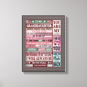 Toile Petites-filles amantes Lettre à ma petite-fille