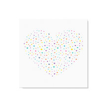 Petits cœurs grand cœur - Aquarelle