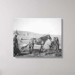 Toile Peuple de Cree de Natif américain du Canada