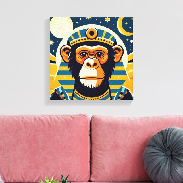 Toile Pharaoh Chimpanzee Tut 7 (Insitu(Salon))