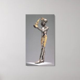 Toile Pharaon faisant une proposition avant la déesse