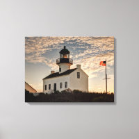 Phare au coucher du soleil, Californie