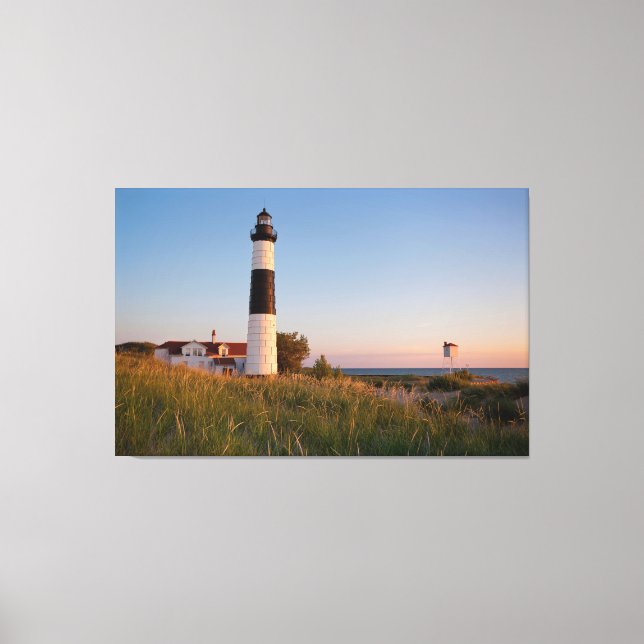Toile Phare De Big Sable Point Sur Le Lac (Recto)