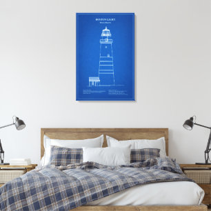 Toile Phare de Boston Light - Massachusetts – AD