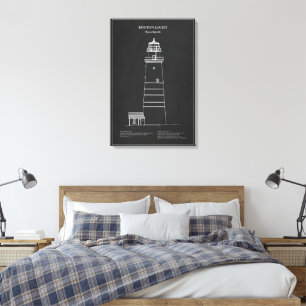 Toile Phare de Boston Light - Massachusetts – PD