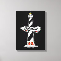 Phare de Cape Hatteras noir et blanc