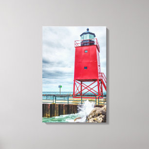 Toile Phare de Charlevoix-Sud Pierhead