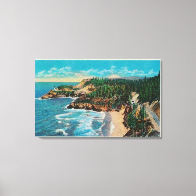 Toile Phare de Hacenta Head et Cap PerpetuaCoast (Recto)