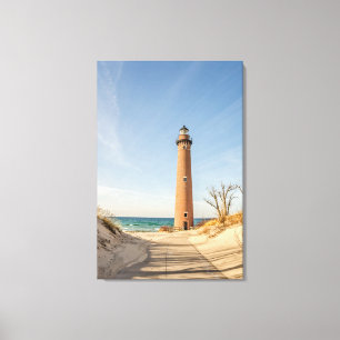 Toile Phare de Little Sable Point