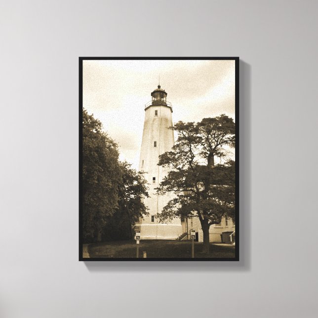 Toile Phare de Sandy Hook (Recto)