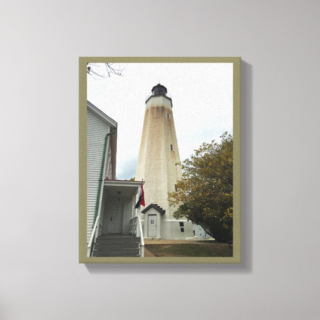 Toile Phare de Sandy Hook (Recto)