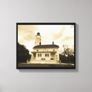 Toile Phare de Sandy Hook