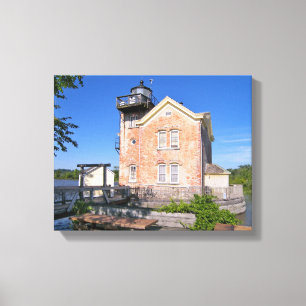 Toile Phare de Saugerties, Hudson River New York