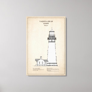 Toile Phare de Yaquina Head - Oregon - SBD