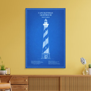 Toile Phare du cap Hatteras - Caroline du Nord – AD