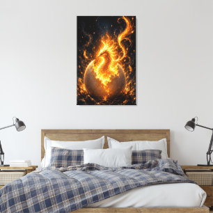 Toile Phénix renaît de la flamme éternelle