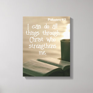 Toile Phil 4 : 13   Citations bibliques motivationnelles
