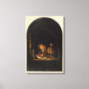 Toile Philosophe alchimiste médiéval